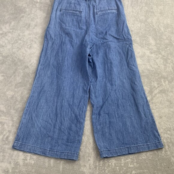 Pilcro and The Letterpress Jeans Women 2 Anthropologie Wide Leg Crop Belted Boho - Picture 13 of 14